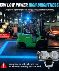LED Forklift Safety Light with Blue Boundary Beam - Image 7