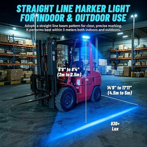 LED Forklift Safety Light with Blue Boundary Beam – image 2