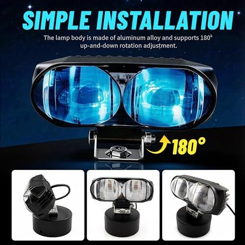 LED Forklift Safety Light with Blue Boundary Beam – image 3