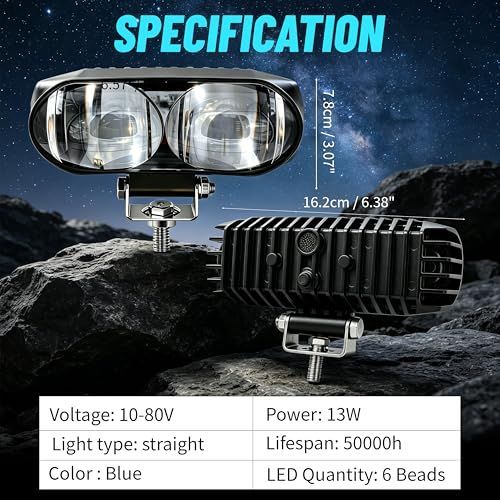 LED Forklift Safety Light with Blue Boundary Beam – image 4