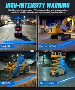 LED Forklift Safety Light with Blue Boundary Beam - Image 5