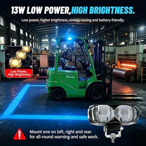 LED Forklift Safety Light with Blue Boundary Beam – image 7