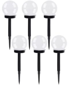 Does not apply 6 Pack Solar Stake Lights, Cool White - Image 3