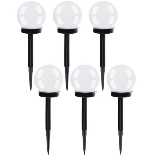 Does not apply 6 Pack Solar Stake Lights, Cool White – image 3