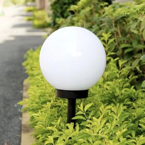 Does not apply 6 Pack Solar Stake Lights, Cool White – image 4
