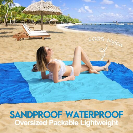 Waterproof Sandproof Beach Mat, 200 x 210 cm – image 2