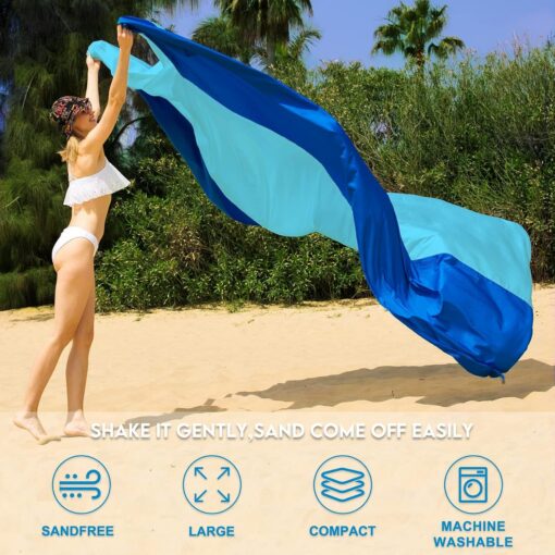 Waterproof Sandproof Beach Mat, 200 x 210 cm – image 3