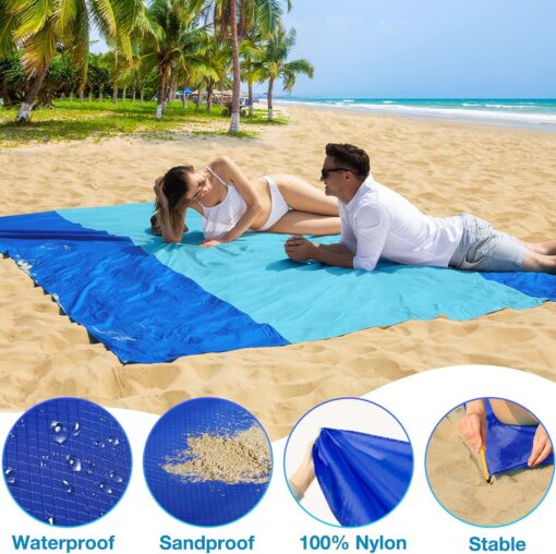 Waterproof Sandproof Beach Mat, 200 x 210 cm – image 4