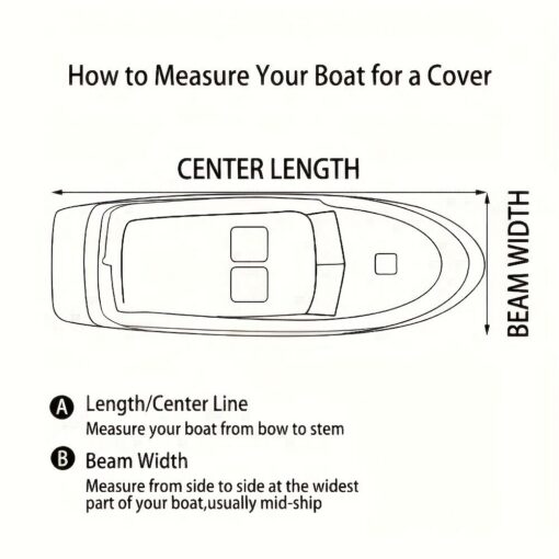 Trailerable Boat Cover 14-16FT 600D Silver – image 6