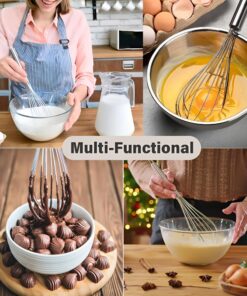 10 Inch Stainless Steel Hand Whisk Balloon Design - Image 3