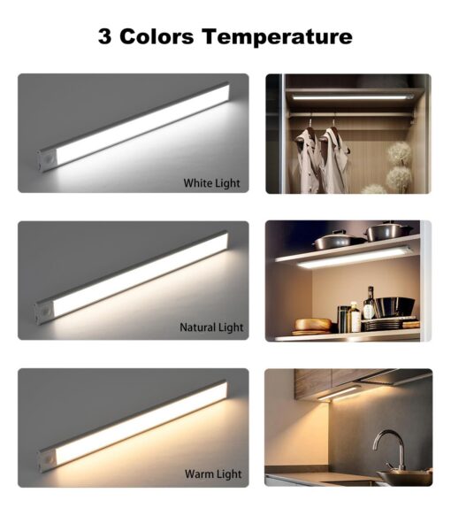 60cm LED Light Bar with USB Rechargeable Power – image 2