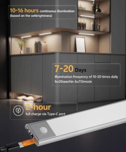 60cm LED Light Bar with Magnetic USB Charging - Image 4