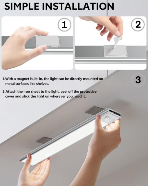 60cm LED Light Bar with Magnetic USB Charging – image 6