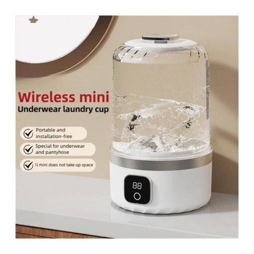 Portable Mini Washing Machine, Cordless USB Rechargeable – image 3