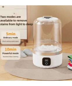 Portable Mini Washing Machine, Cordless USB Rechargeable - Image 4