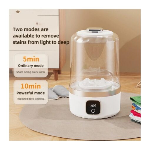 Portable Mini Washing Machine, Cordless USB Rechargeable – image 4