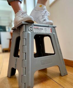 Folding Step Stool with Anti-Slip Top - Image 3