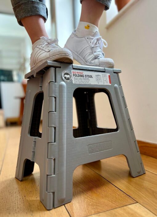 Folding Step Stool with Anti-Slip Top – image 3