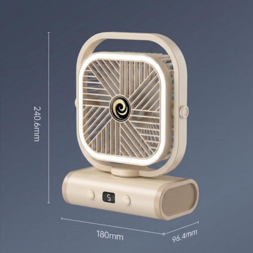 USB Desk Fan with 2400mAh Rechargeable Battery – image 7