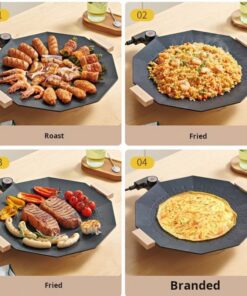 Electric Grill Pan 800W Non Stick - Image 4