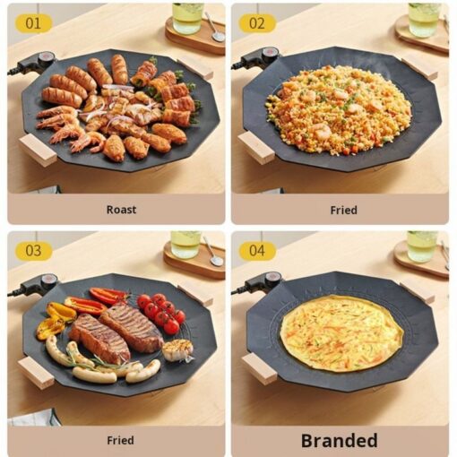 Electric Grill Pan 800W Non Stick – image 4