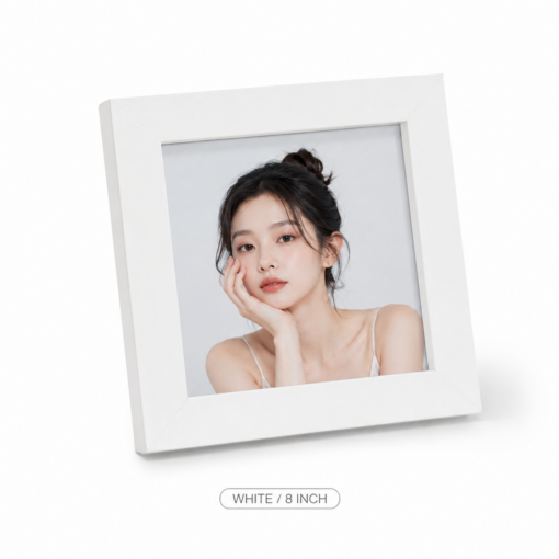 8-Inch White Square Wall-Mounted Photo Frame Set – image 2