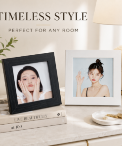 8-Inch White Square Wall-Mounted Photo Frame Set - Image 7