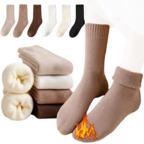 Thermal Mid-Calf Socks 10 Pairs, Fleece Lined – image 1