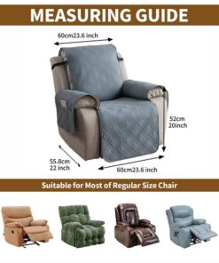 Waterproof Quilted Armchair Cushion with Non-Slip Fit - Image 8