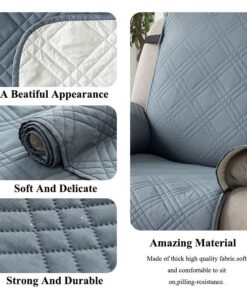 Waterproof Quilted Armchair Cushion with Non-Slip Fit - Image 9