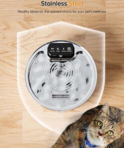 Wireless Pet Water Fountain 3.2L Stainless Steel - Image 13