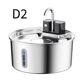 Wireless Pet Water Fountain 3.2L Stainless Steel – image 1