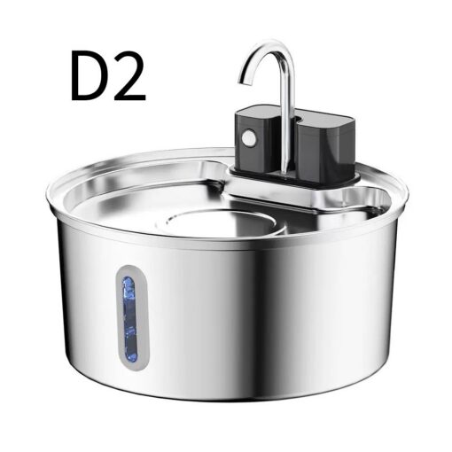 V1341-ZY-5NM2GH6C-D2-00.jpg Wireless Pet Water Fountain 3.2L Stainless Steel – image 1