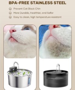 Wireless Pet Water Fountain 3.2L Stainless Steel - Image 11