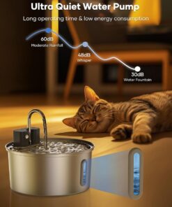 Wireless Pet Water Fountain 3.2L Stainless Steel - Image 12