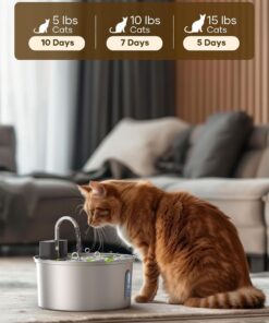Wireless Pet Water Fountain 3.2L Stainless Steel - Image 6