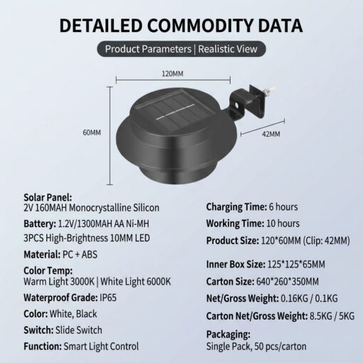 Solar Wall Light with Dusk to Dawn Sensor – image 2