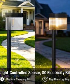 Solar Outdoor Wall Lamp 4 Pack with Radar Sensor - Image 3