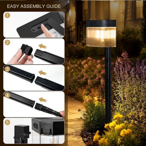 Solar Outdoor Wall Lamp 4 Pack with Radar Sensor – image 7