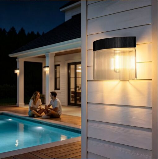 Solar Outdoor Wall Lamp 4 Pack with Radar Sensor – image 10