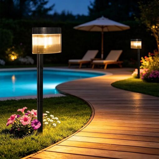 Solar Outdoor Wall Lamp 4 Pack with Radar Sensor – image 11