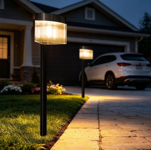 Solar Outdoor Wall Lamp 4 Pack with Radar Sensor – image 13