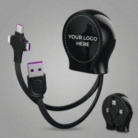 40-Pack Retractable 3-in-1 Charging Cable, 115cm – image 1