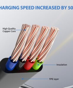 40-Pack Retractable 3-in-1 Charging Cable, 115cm - Image 9