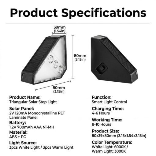 Solar Triangle Step Light 24 Pack, IP65 – image 2