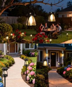Solar Garden Lamp Set with Monocrystalline Panel - Image 4