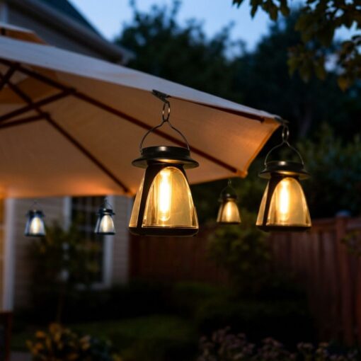 Vintage Solar Garden Lamps 8 Pack, Warm Light – image 5