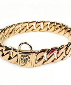 Stainless Steel Cuban Link Dog Collar 32mm - Image 3