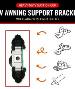 RV Awning Suction Cup Brackets 2 Pack - Image 3
