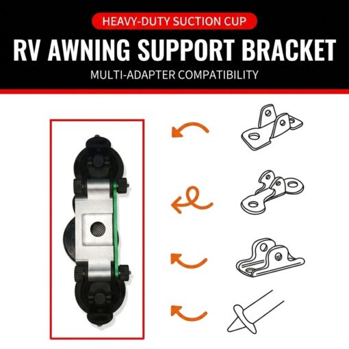 RV Awning Suction Cup Brackets 2 Pack – image 3